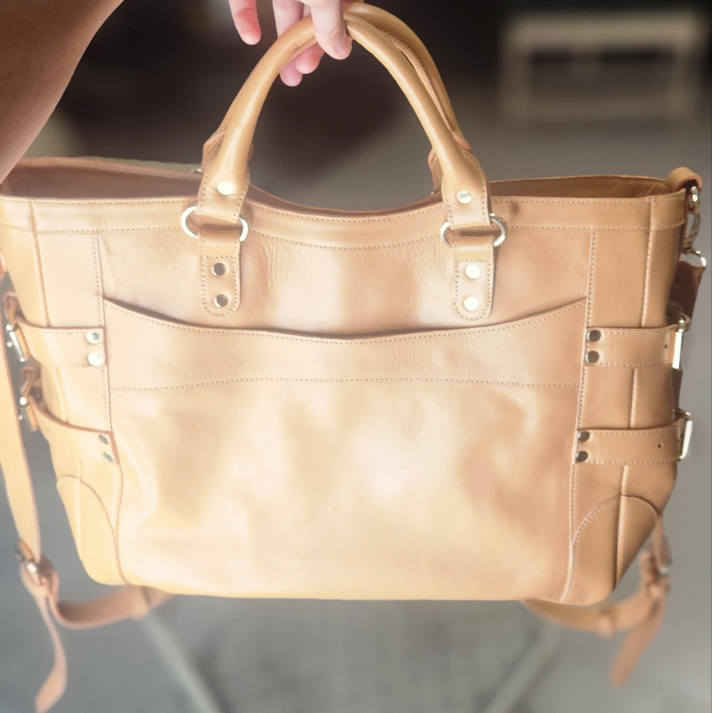 Claudia Leather Tote Bag, Leather Covertible Backpack, Tote Backpack